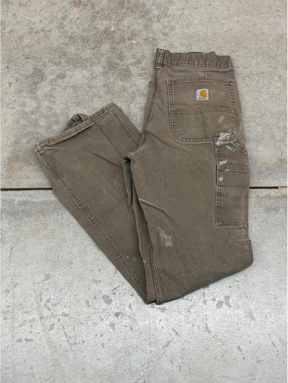 vintage carhartt faded brown relaxed baggy fit cargo pants size 31 x 34